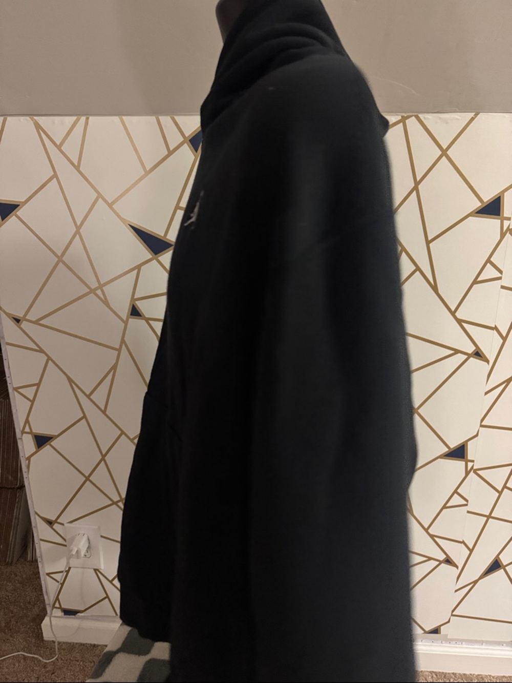 Nike Black Hoodie with White Jumpman Chest Logo - Picture 8 of 9